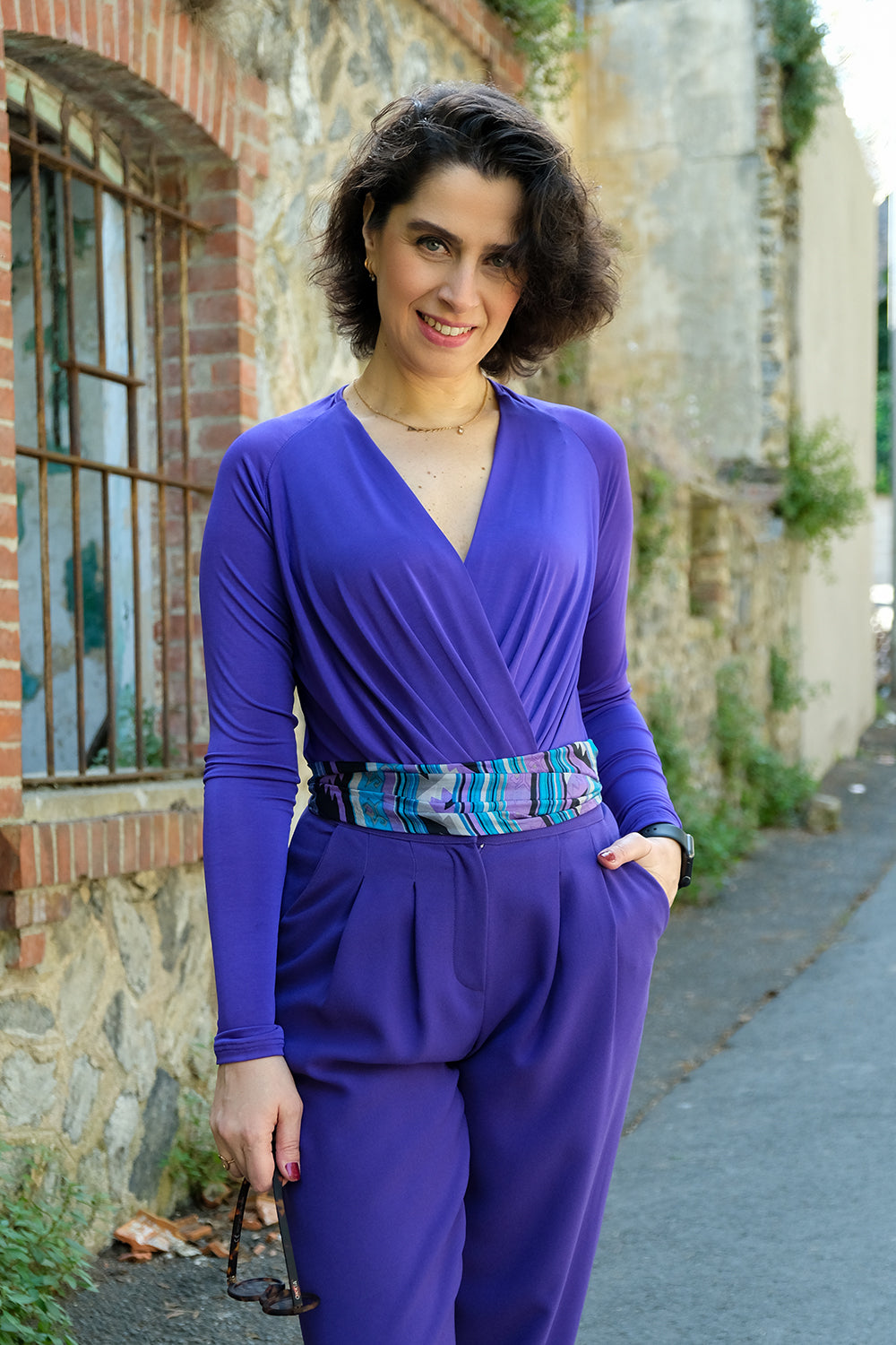 Carol Mor Kruvaze Yaka Uzun Kollu Body