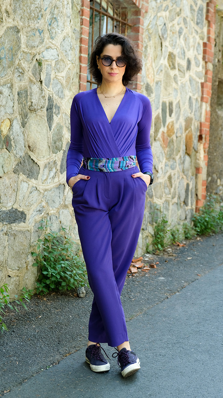 Carol Mor Kruvaze Yaka Uzun Kollu Body