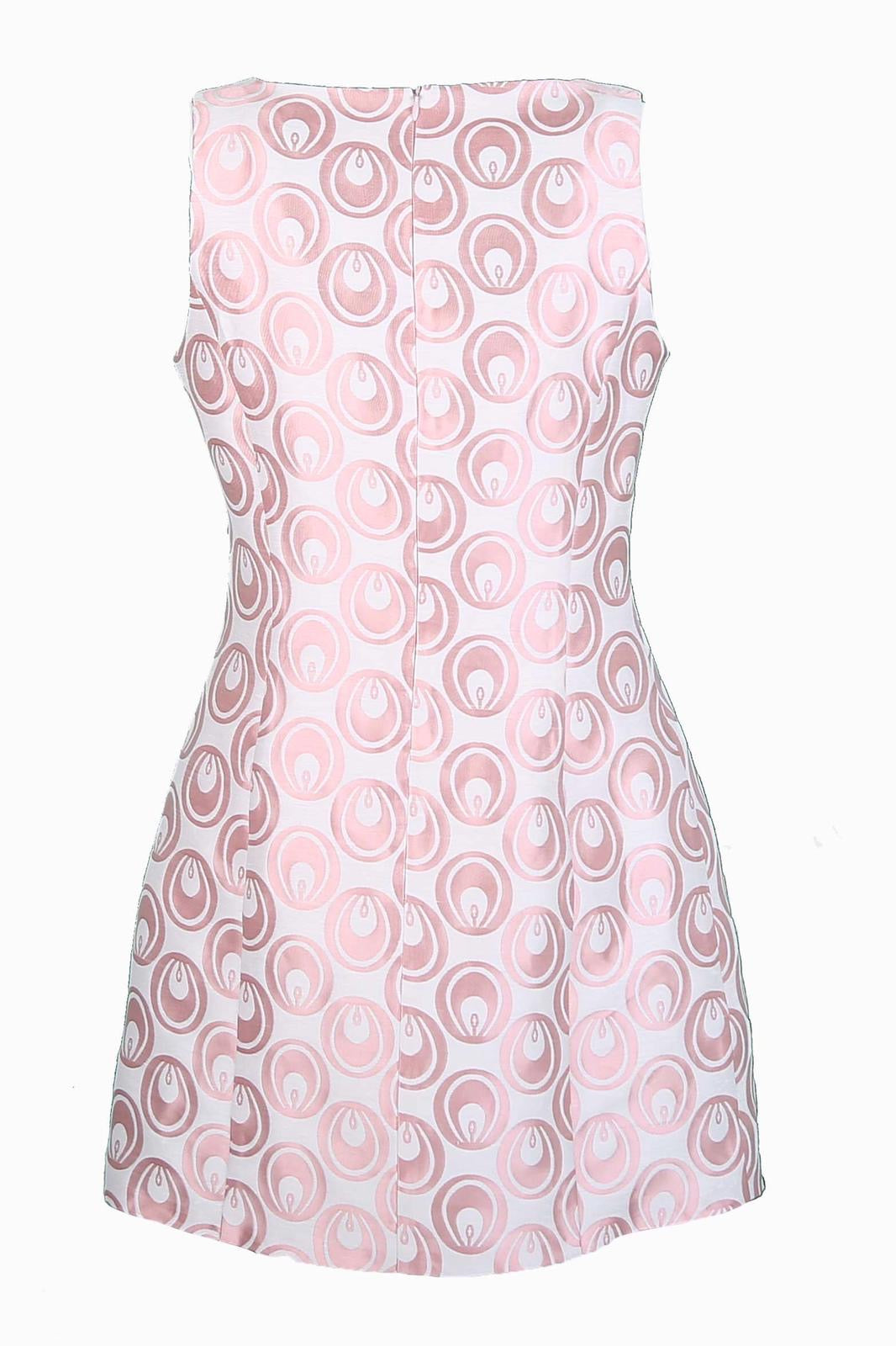 Sen A-1 Pembe Damla Brokar Mini Elbise