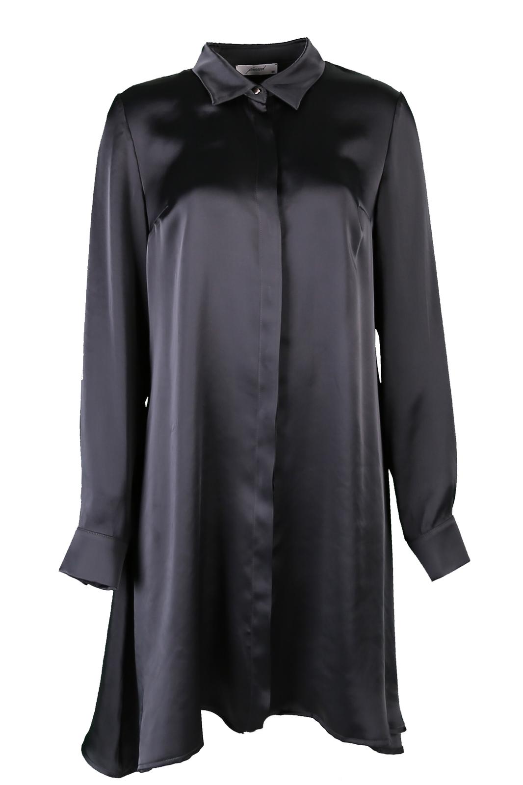 Tilda Füme Parlak Gömlek Elbise