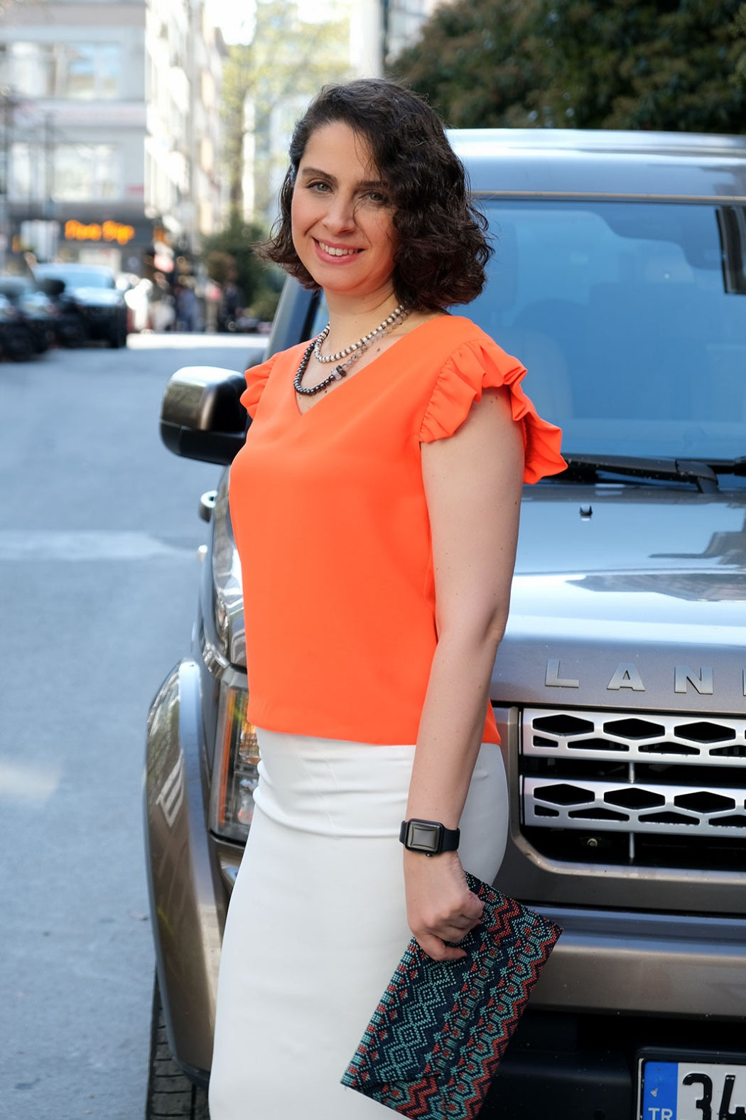 Abella Beyaz Kalem Etek