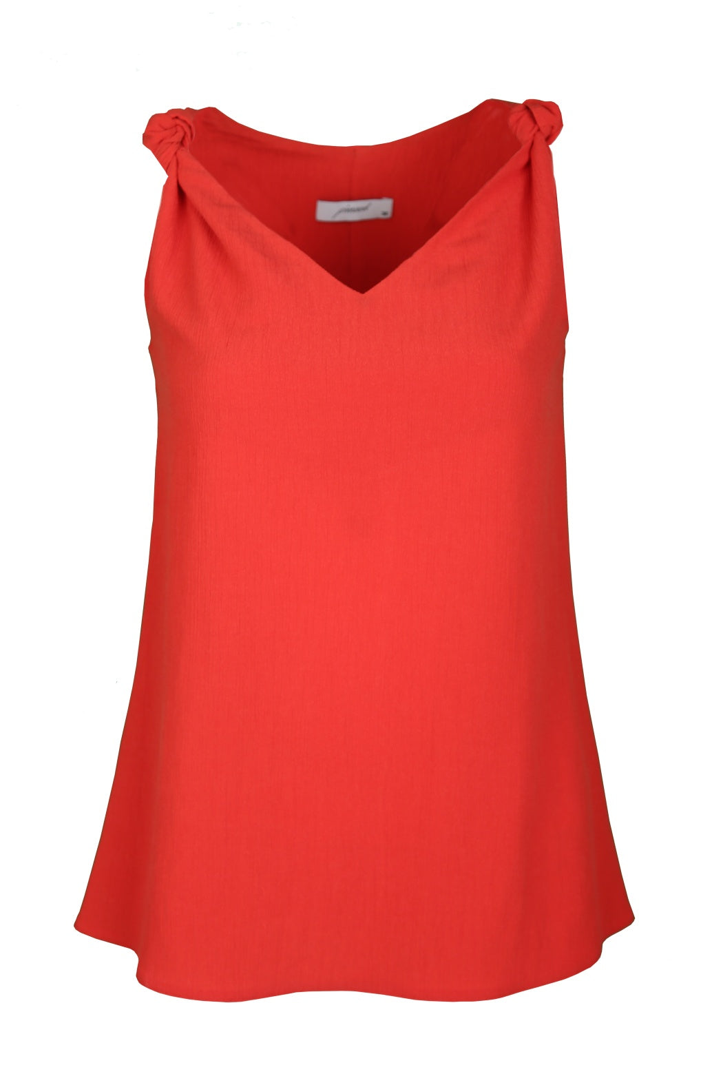 Belair Mercan V Yakalı Düğüm Detaylı Yazlık Bluz