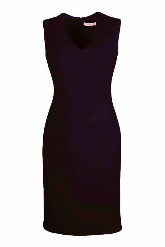 Belle Siyah V Yakalı Kalem Elbise