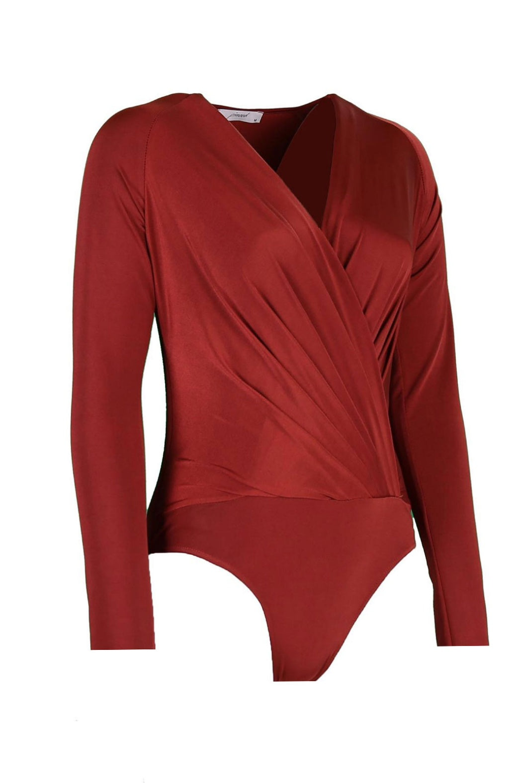 Carol Kahverengi Kruvaze Yaka Uzun Kollu Body