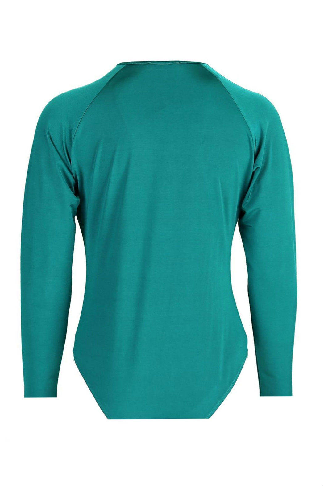 Carol Yeşil Kruvaze Yaka Uzun Kollu Body