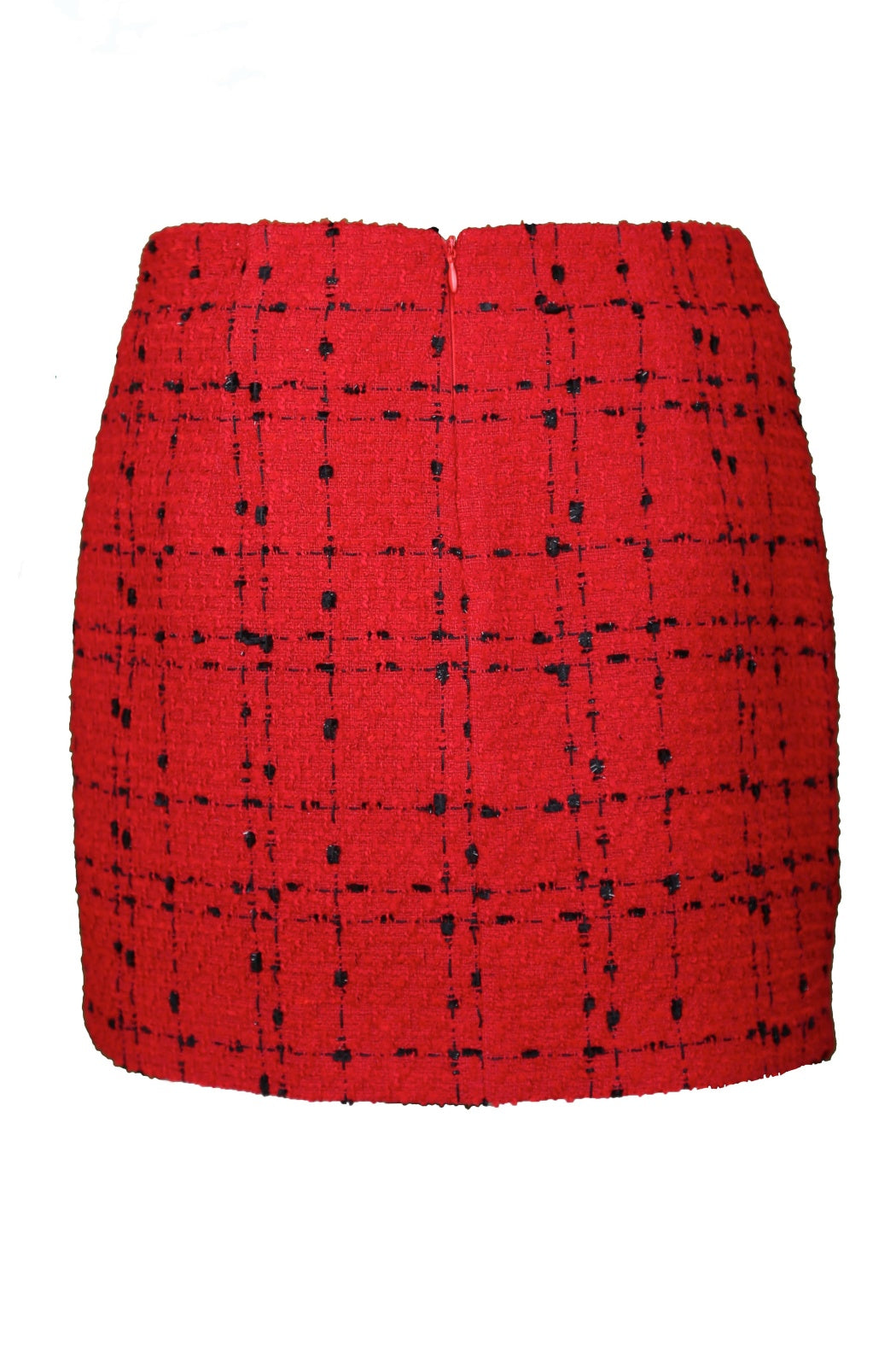 Coco Kırmızı Asimetrik Kesim Mini Etek