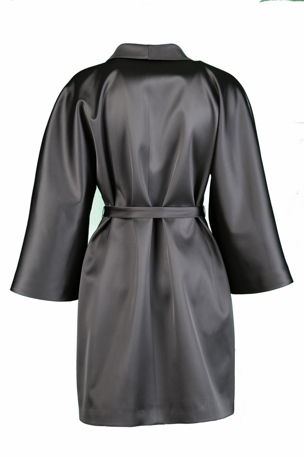 Kimono Model Füme Saten Manto