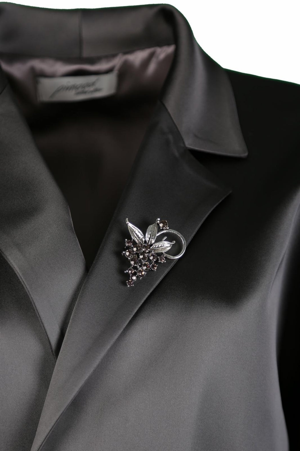 Kimono Model Füme Saten Manto