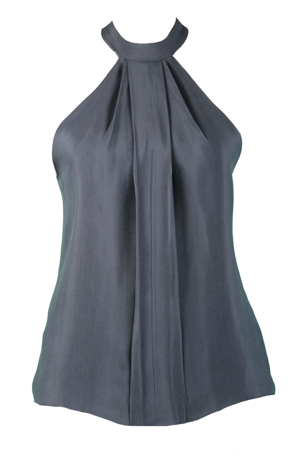 Mabelle Füme Halter Yaka Kolsuz Viskon Bluz