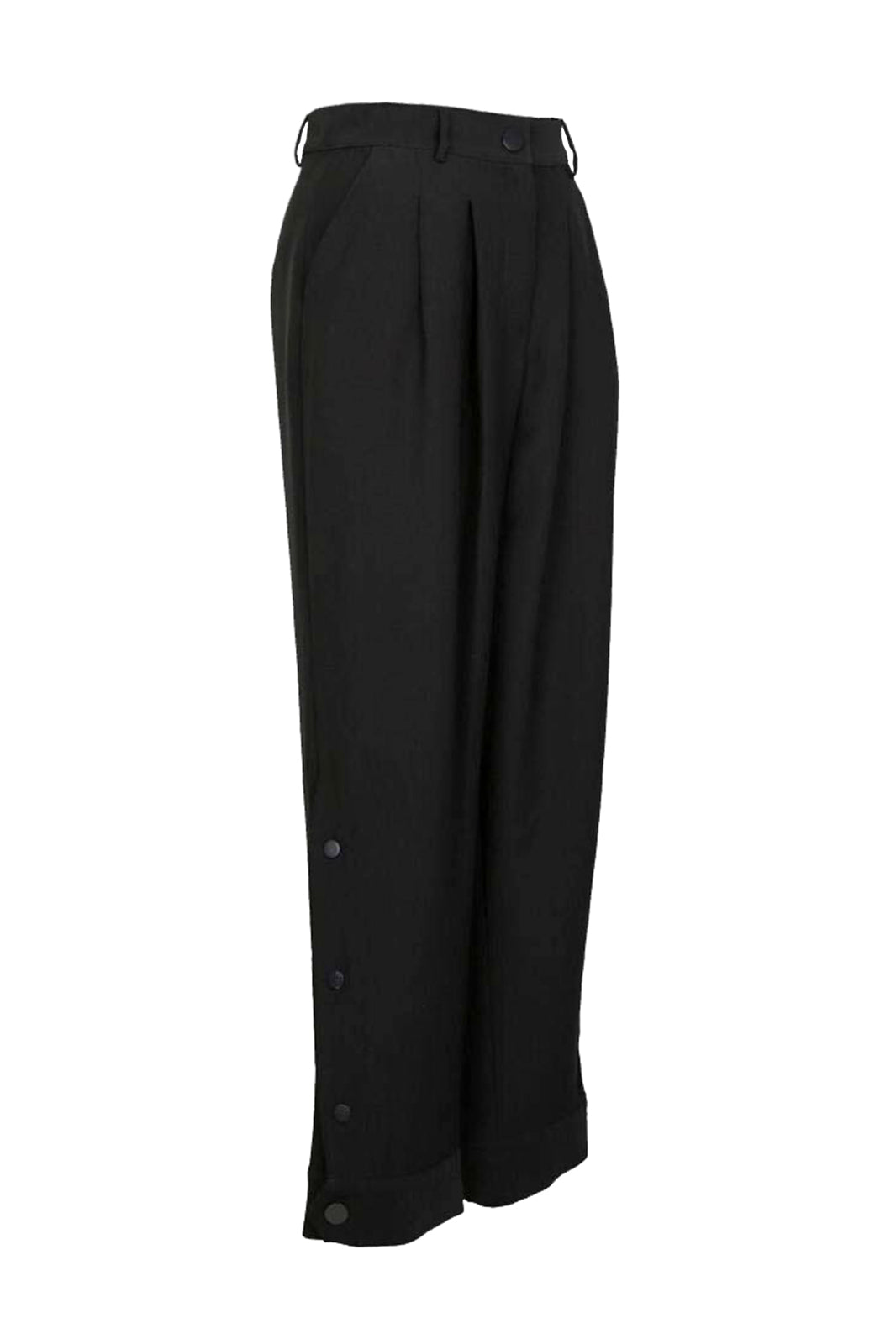 Marvel Siyah Pileli Manşet Detaylı Krep Pantolon