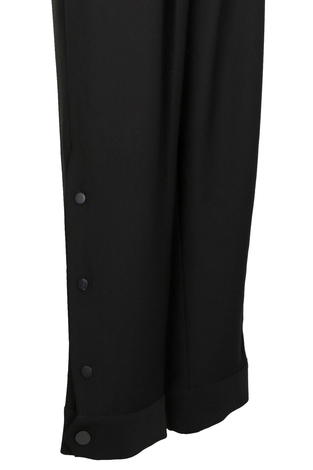 Marvel Siyah Pileli Manşet Detaylı Krep Pantolon