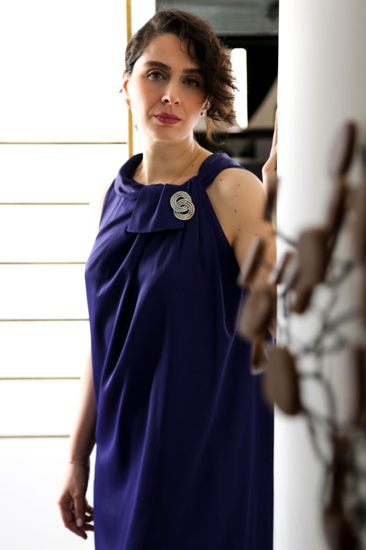 Nelly Mor Kolsuz Bol Kesim Mini Elbise