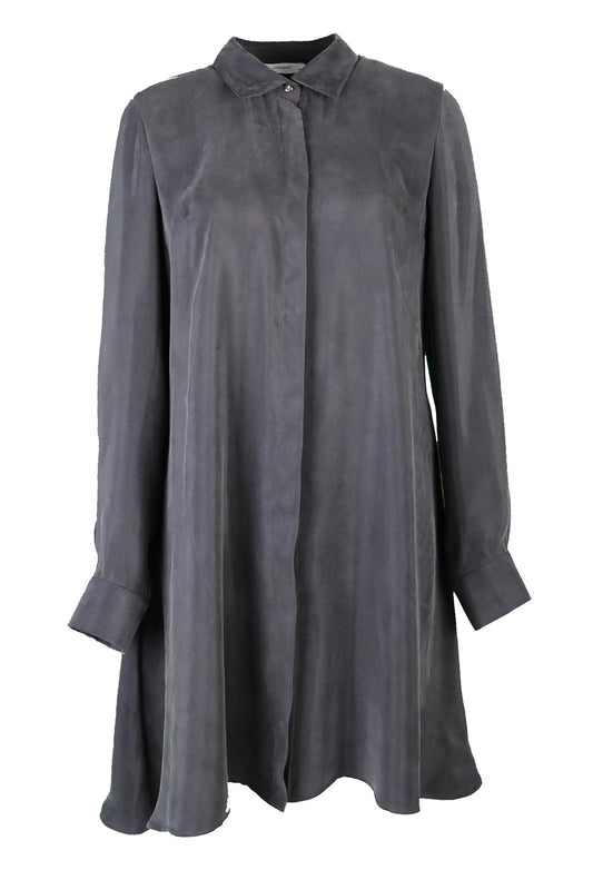 Tilda Füme Mat Gömlek Elbise