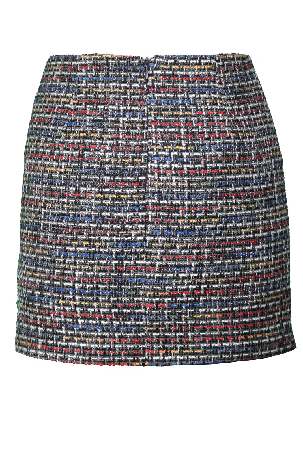 Coco Colored Asymmetric Cut Mini Skirt