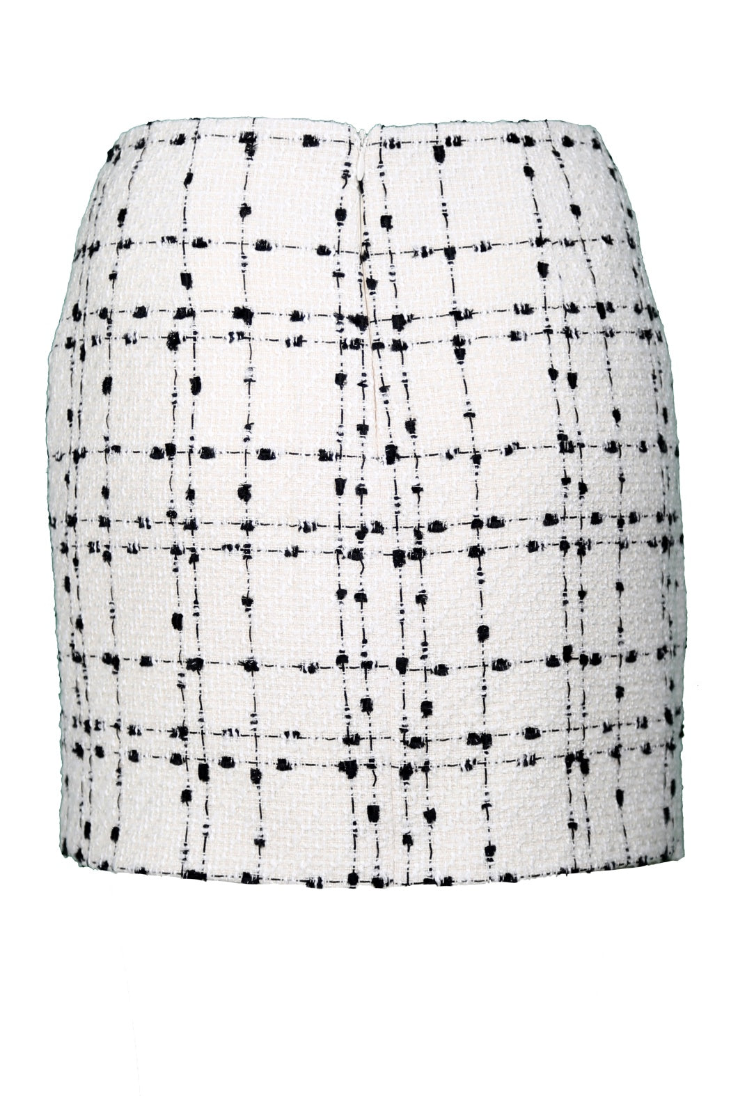 Coco White Asymmetric Cut Mini Skirt