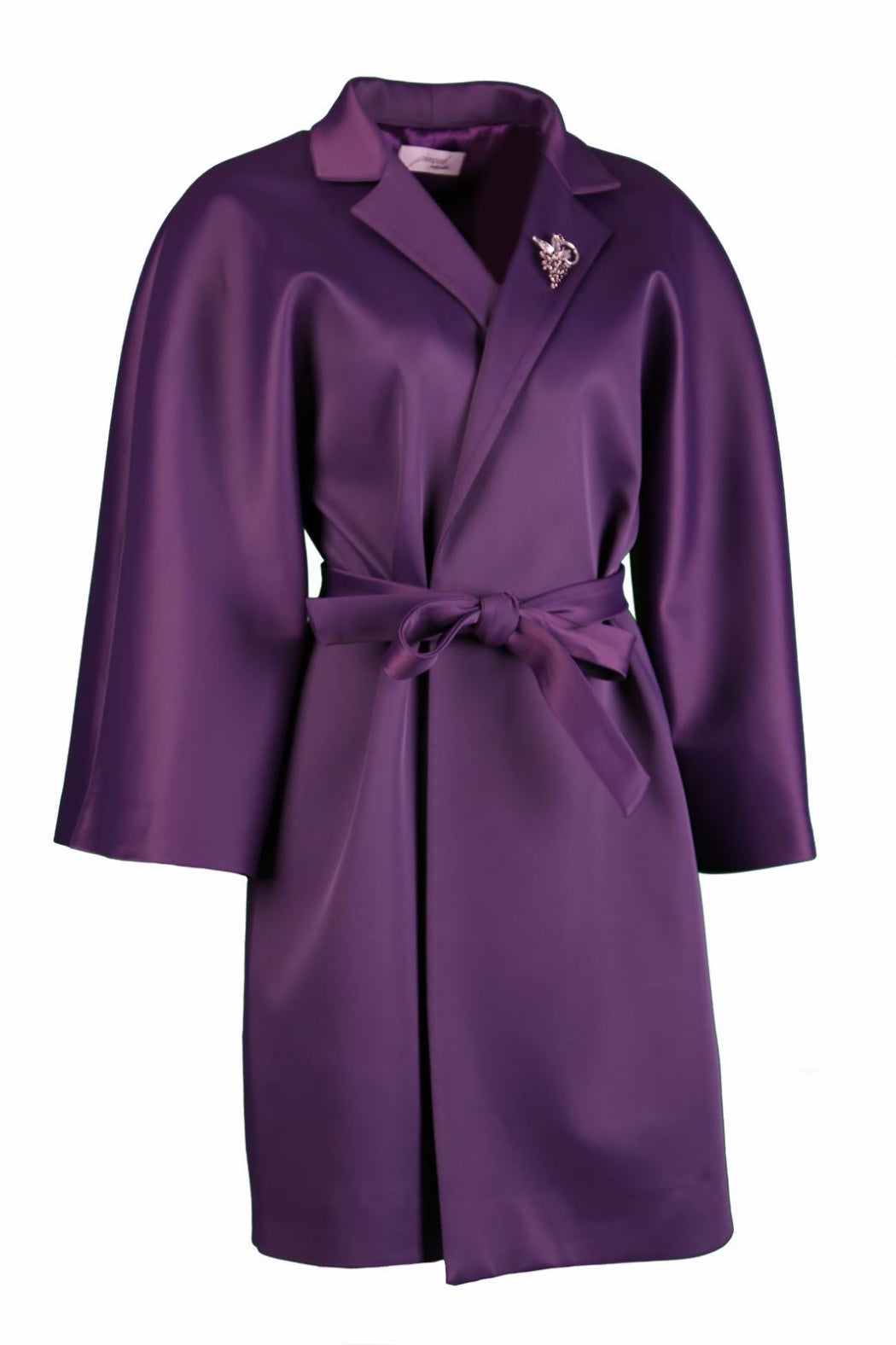 Kimono Purple Satin Coat