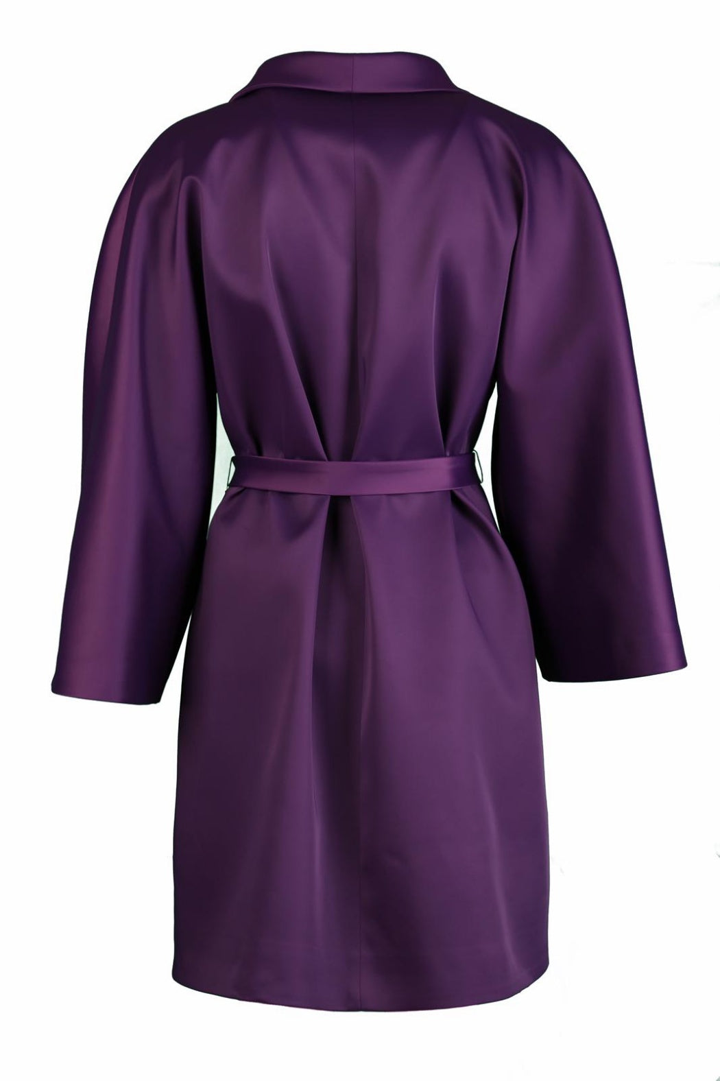 Kimono Purple Satin Coat