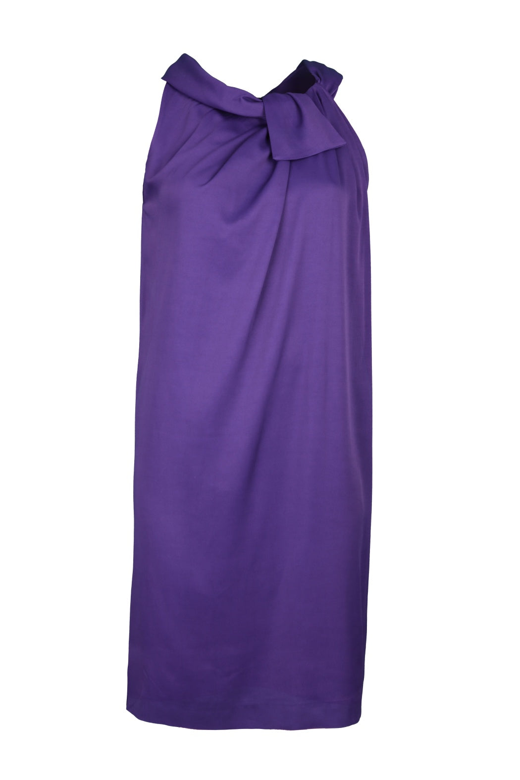 Nelly Purple Sleeveless Mini Wide Cut Evening Dress