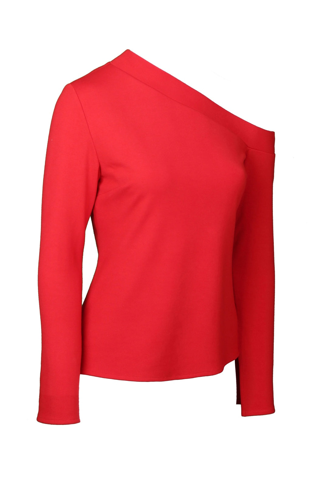 Niki Red One-Shoulder Knitwear Blouse